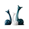 Set Of Three Abstract Ceramic Snails Decor T0109   20163610