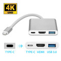 USB-C Digital AV Multiport Adapter 3 Port 3in 1-4BK