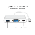 USB-C Digital Av Multiport Adapter 3 Ports Silver