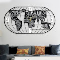World Map Wall Clock With Typography Design JT1841A-78