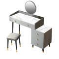 Modern Light Gray &amp; White Dressing Table STE060704