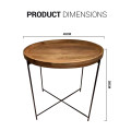 Modern Wood Coffee Table With Black Finish Z-055