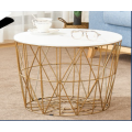 Iron art small round table sofa side table Z-002 G 50 x 50 cm