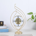 Gold Swan Style Office Desk Clock Z-001
