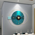 Modern Shades Of Blue &amp; Gold Finish Wall Clock 2018A