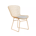 Nordic Minimalist Table Side Iron Chair Y-01 - Gold