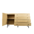 Simple Modern finish sideboard with multiple drawer