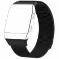 Black Stainless Steel band for Fitbit Ionic with Magnet