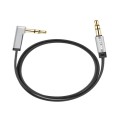 AUX AUDIO 3.5MM CABLE CAR ELBOW FLAT MALE TO MALE 1.5M