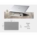 INVISIBLE LAPTOP ADHESIVE LIGHTWEIGHT KICKSTAND FOLDABLE STAND SILVER