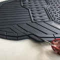 4 PC BLACK ALL SEASON RUBBER FLOOR CAR MAT