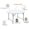 120CM ROUND BI-FOLD PLASTIC EVENT FOLDING TABLE WITH HANDLE