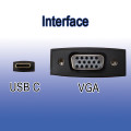 TYPE USB C TO VGA MINI ADAPTER TO VGA PORT THUNDERBOLT