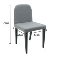 CANTEEN DINING KITCHEN CHAIR WITH STEEL FRAME & LEGS