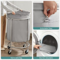 110L LAUNDRY BASKET WITH WHEELS ROLLING LAUNDRY HAMPER CART