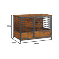 100CM LARGE DOG CRATE KENNEL HOUSE CAGE