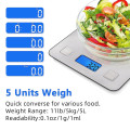 STAINLESS STEEL KITCHEN SCALE - 5KG MAX