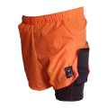 Orange pal shorts and black tights combo - XL (35 - 36)