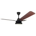 HighBreeze LED Regulator Ceiling Fan w/light-Dark Teak blades- Solent