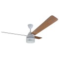 HighBreeze Remote Ceiling Fan w/light & Light Teak - Solent