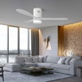 Hugger Remote Ceiling Fan w. Light - Solent