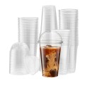 Clear Disposable Juice Cups With Lids 250ml (Pack of 50)