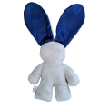 Personalized Grey and Navy Snuggle Bunny