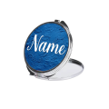 Personalized Compact Mirror - Blue Paint