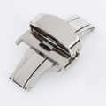 Deployant Clasp/Buckle with Double Push Button Release (Stainless Steel)