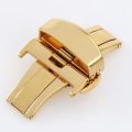 Deployant Clasp/Buckle with Double Push Button Release (Yellow Gold)