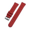 20mm Rubber Waffle Strap Red