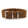 22mm Ribbed Nato Watch Strap Brown