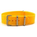 18mm Ribbed Nato Watch Strap Yellow