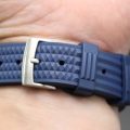 22mm Rubber Waffle Strap Blue