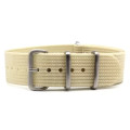 22mm Ribbed Nato Watch Strap Cream