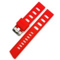 22mm Breathable Silicone Strap Red
