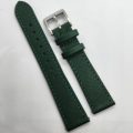 22mm Saffiano Pattern PU Leather Strap Green