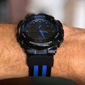 22mm Nato Watch Strap Black/Blue