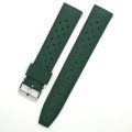 22mm Vintage Tropic Silicone Strap Green