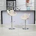KC Furn-Rosey Bar Chairs Chair(Beige set of 2)