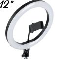 12 Inch 3-Mode LED Ring Light & Adjustable Tripod Stand -26cm