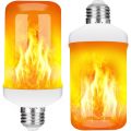 LED Orange Flame Effect Light Bulbs 5W  4 Modes E26/E27 Base Flickering Fire Light Bulbs pack 2