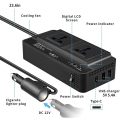 300W DC 12V to 220V AC Car Power Inverter, 2XUSB 1XType-C Ports Charger Adapter Automobile Inverter