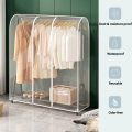6ft Transparent Clothes Garment Rail Strong Zipped Cover Clear Protective Zip Over Cover for Garment