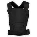 Marsupi Classic Baby Carrier and Newborn Carrier (Pure Organic Cotton) Version 2.0 (Black/Black, S/M