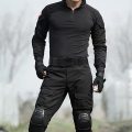 Tactical Uniform set (Excluding Knee & Elbow Pads) - PLAIN BLACK