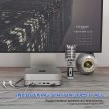 Mac Mini Dock with Hard Drive Enclosure 13-in-1 [SSD/HDD Slot +HDMI+VGA+USB C Data Port+2*USB 3.0+2*