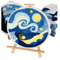 Van Gogh Starry Sky diy handmade embroidery