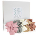 Bum Bum Baby Soft Multi Colour Grosgrain Hair Bows (Pack of 5)