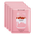 Nordik Beauty Korean Purifying Vitamin C Strawberry Face Sheet Mask - Pack of 4